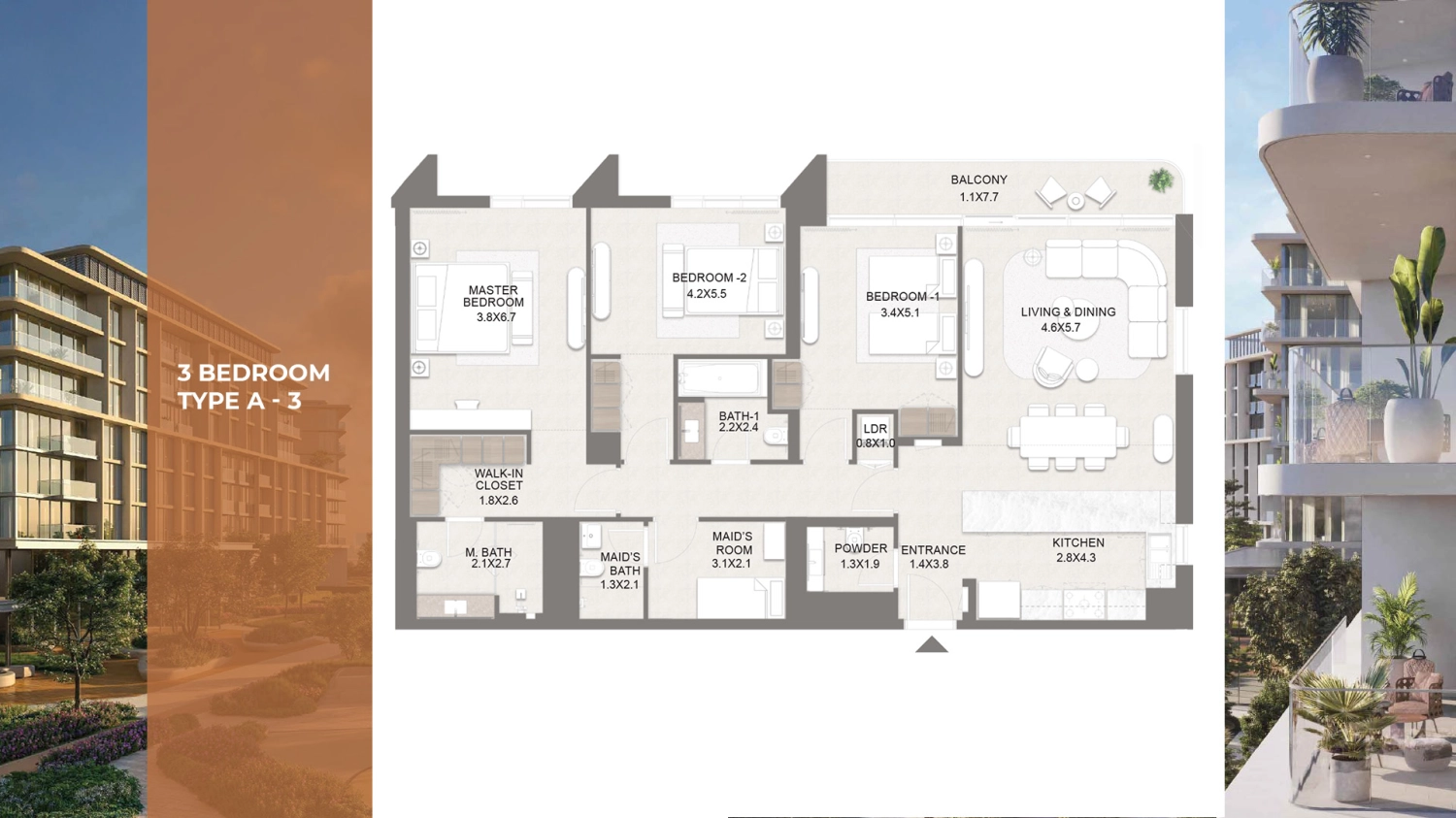 3 BR - Type A
